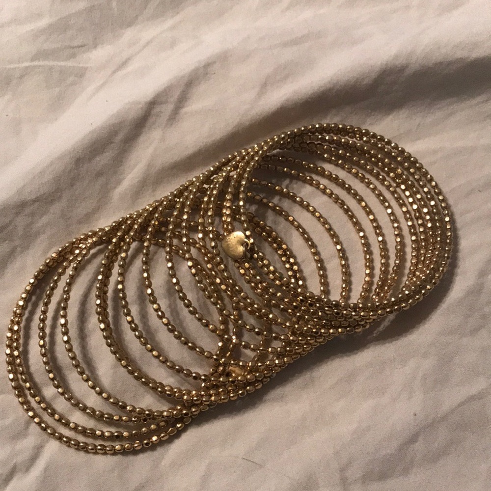 Gold Stella & Dot wrap bangle